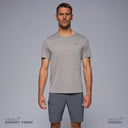 man:Fara Technical Performance T-shirt Zinc