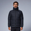 man:Fenrir Men's Black Lightweight Hooded Down Jacket