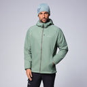 man:Floyen LX Men's Olive Mid-Layer Lightweight Hooded Insulated Jacket