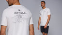man:Jotun Men's Chalk Organic Cotton Logo T-Shirt