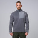 man:Njorunn Steel Marl Quarter-Zip Fleece
