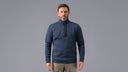 man:Njorunn Quarter Zip Men’s Eclipse Technical Alpine Fleece