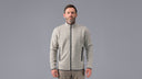 man:Njorunn Full Zip Men’s Stone Technical Alpine Fleece