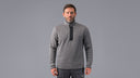 man:Njorunn Quarter Zip Men’s Steel Technical Alpine Fleece