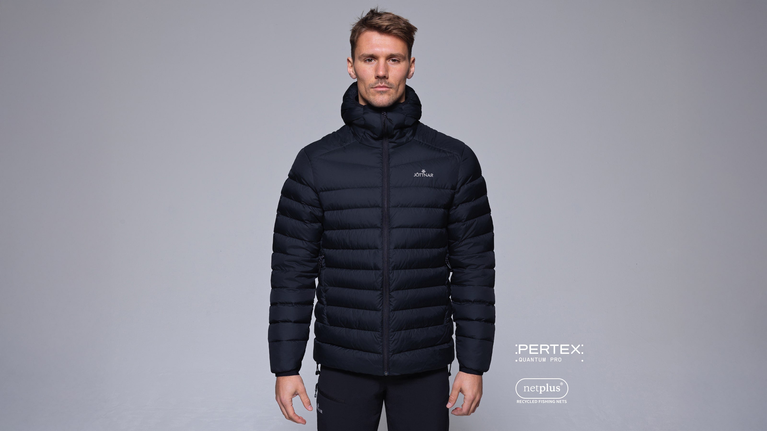 LIGHT HOODED JACKET - BLEACHED BLACK M