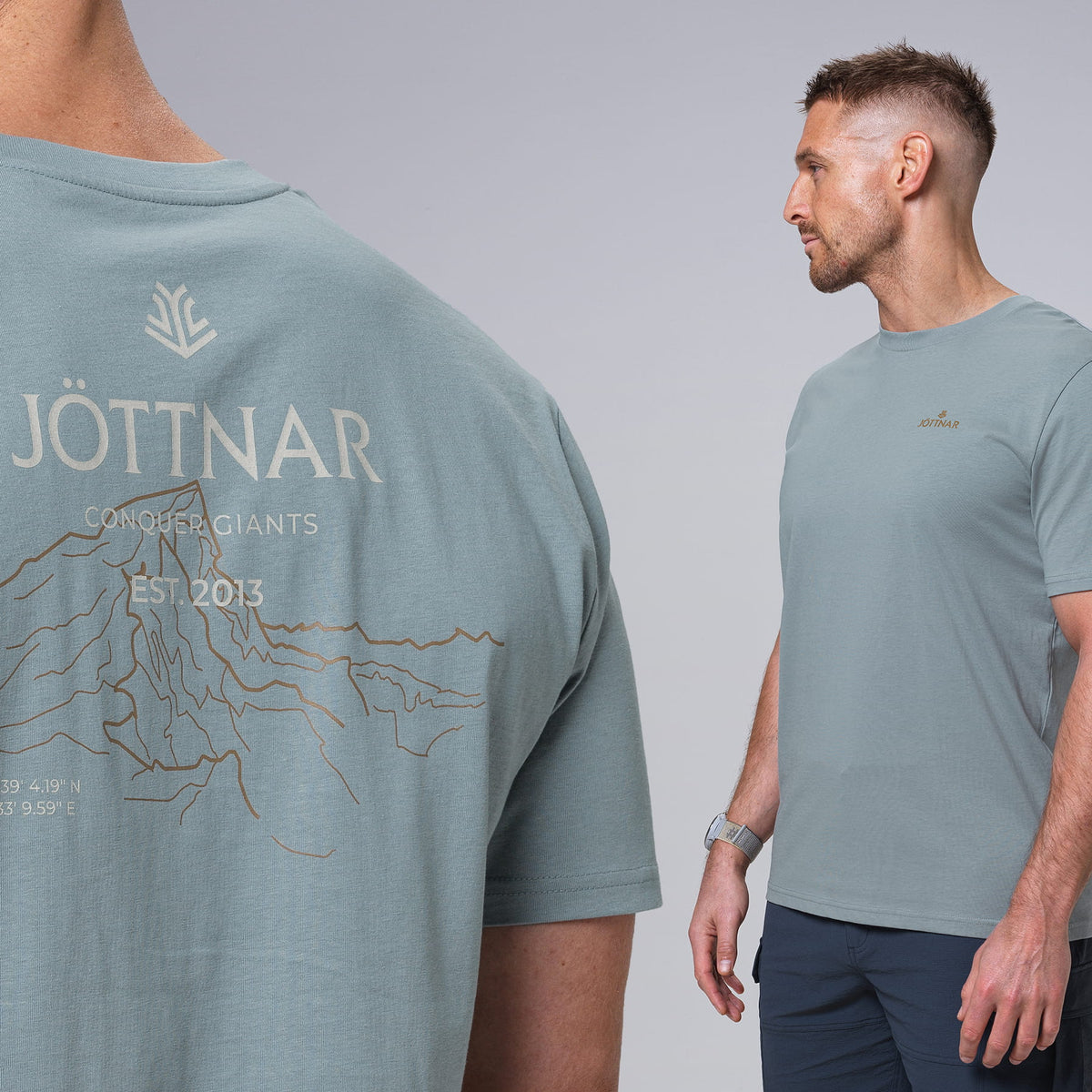 man:Jotun Men's Vista Organic Cotton Logo T-Shirt