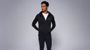 man:Magni-LX Men's Black Lightweight Hooded Fleece