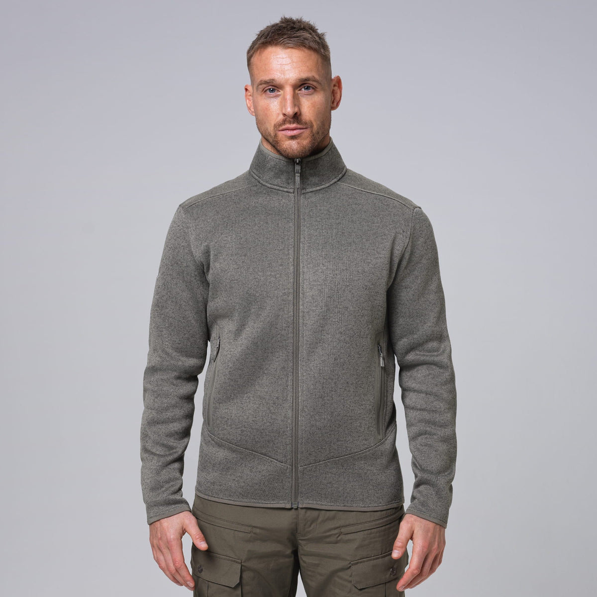 man:Njorunn Willow Marl Full Zip Fleece