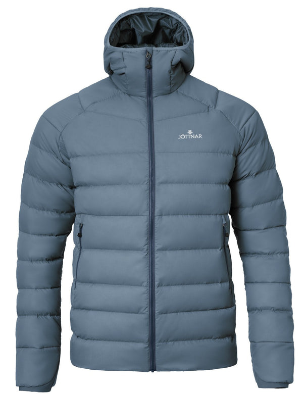 A versatile, hard-wearing down jacket designed for multi-activity use in cold conditions. Available in Eclipse, Black and Orion Blue. Model wears Eclipse.