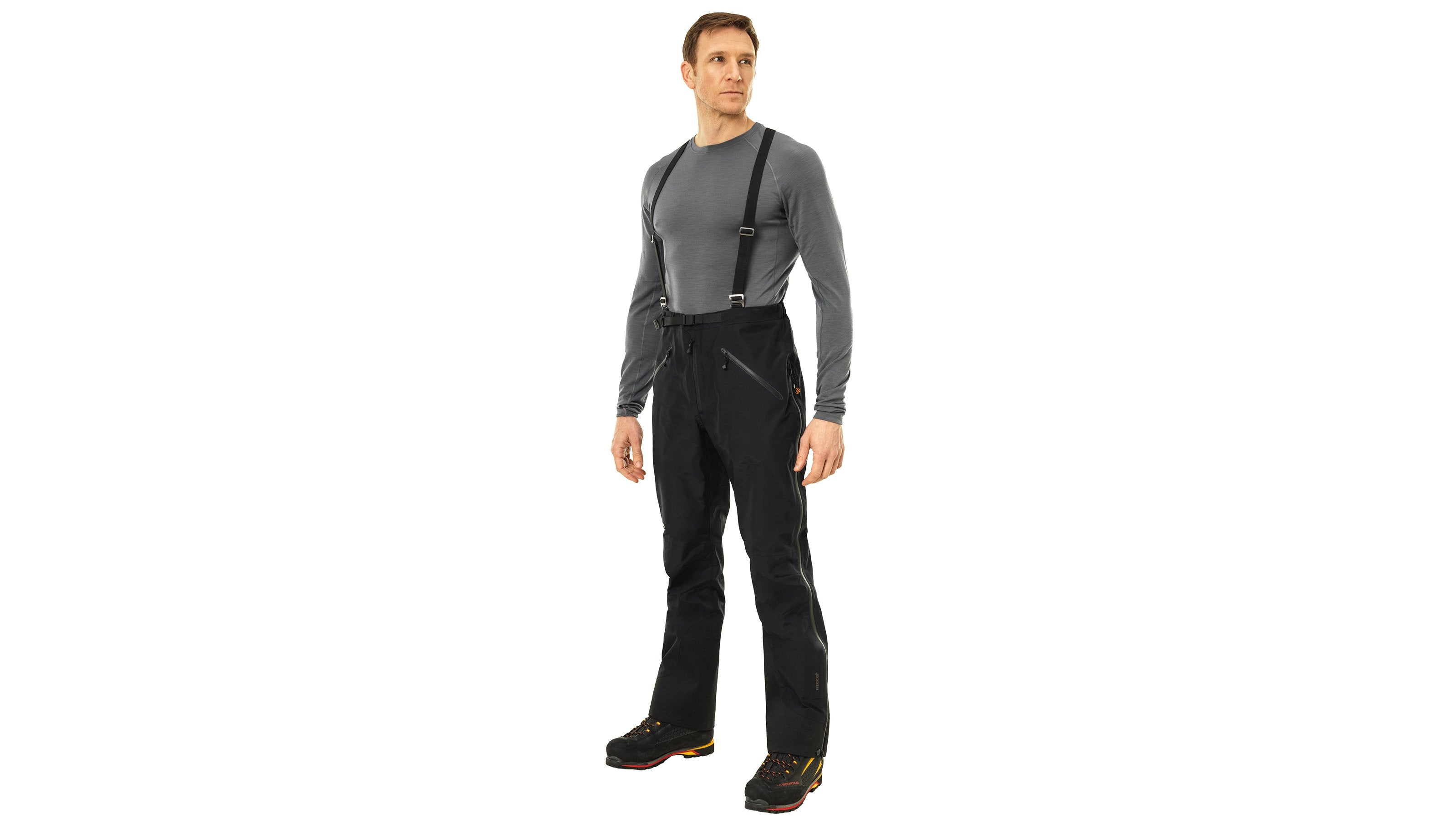 tech:YKK® AquaGuard® ¾ length side zips for easy on/off over boots.